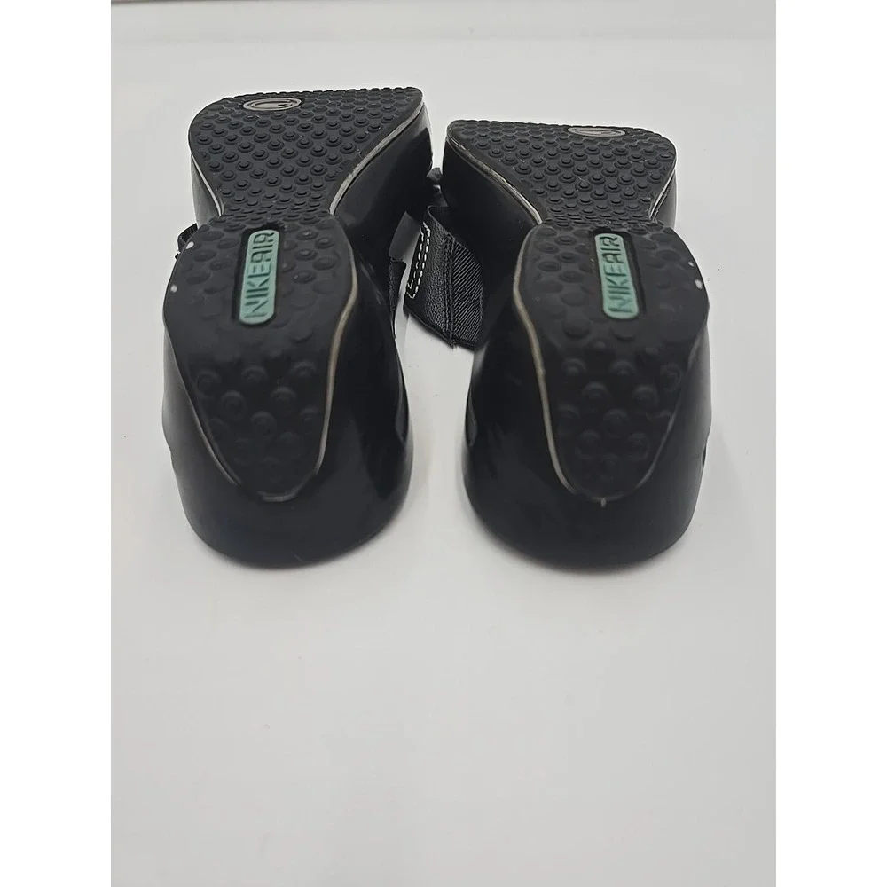 Cole Haan Air Alta High Slide Womens Sz 7B Black Sandals Comfort Wedge Goth Punk